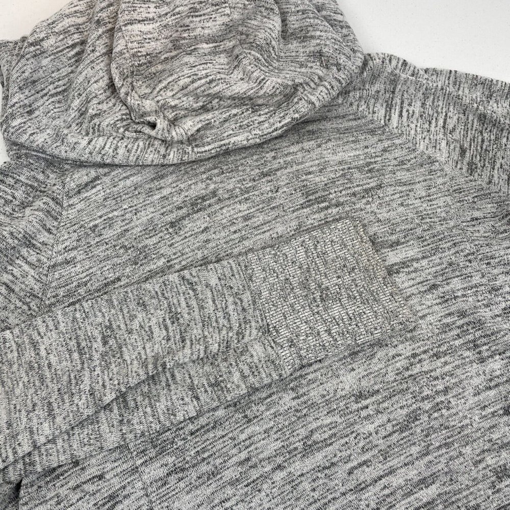 Athleta Hoodie Women's Size Small Gray High Neck Hooded Athleisure Casual